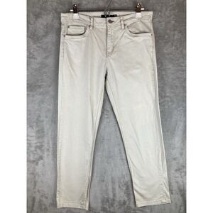 Tahari‎ Pants Women's W32 Khaki Chino Tapered Leg Mid Rise Lightweight Casual